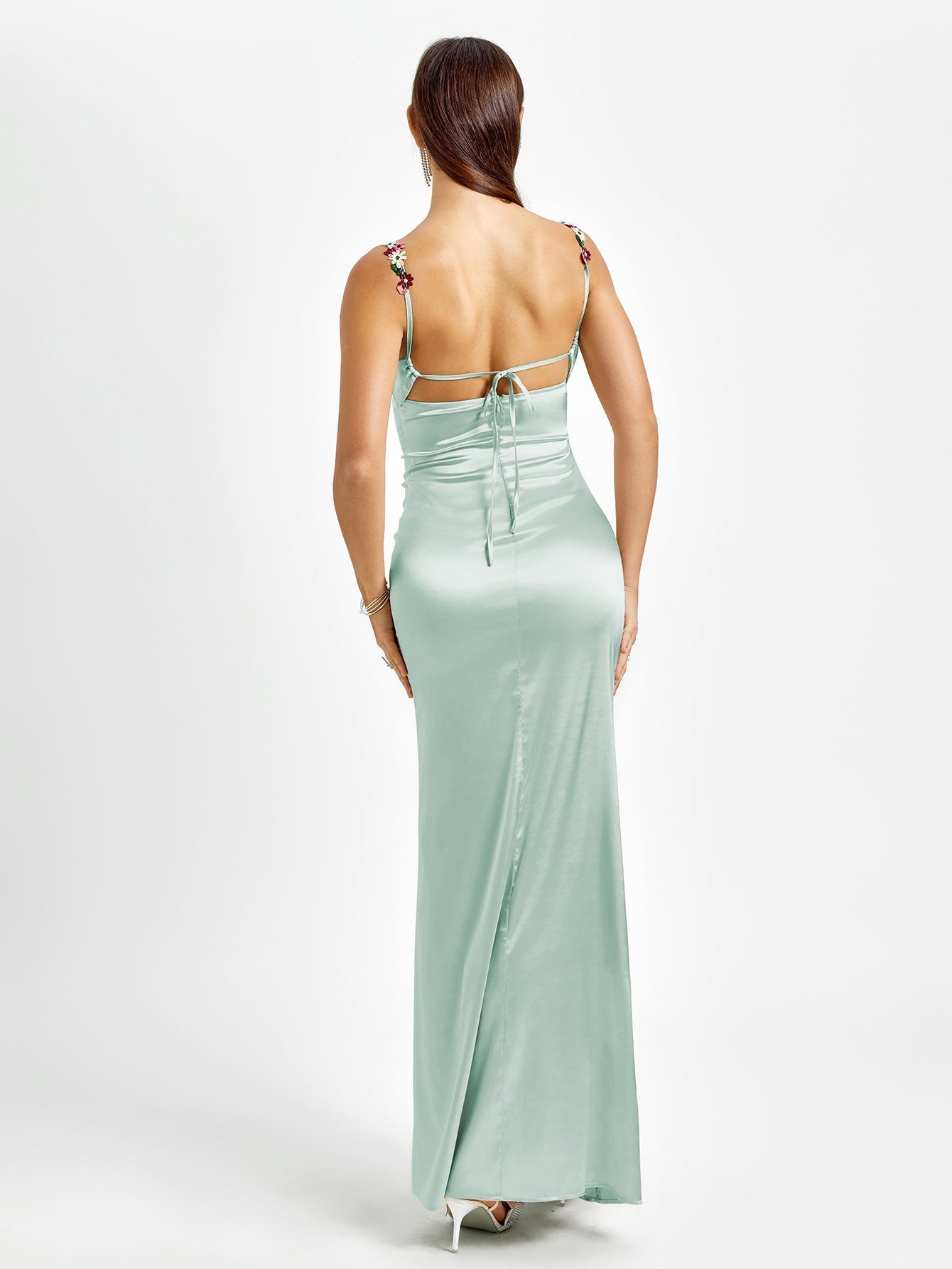 Fiorella | Satin Maxi Dress