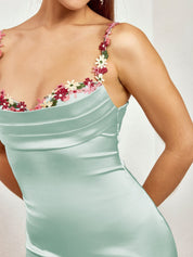 Fiorella | Satin Maxi Dress