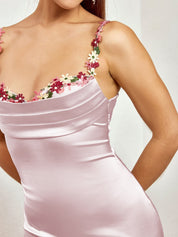 Fiorella | Satin Maxi Dress