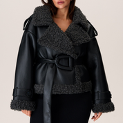 Clara | Belted Shearling Coat