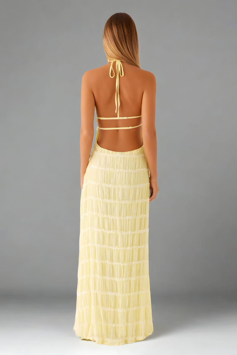 Yara | Halter Maxi Dress