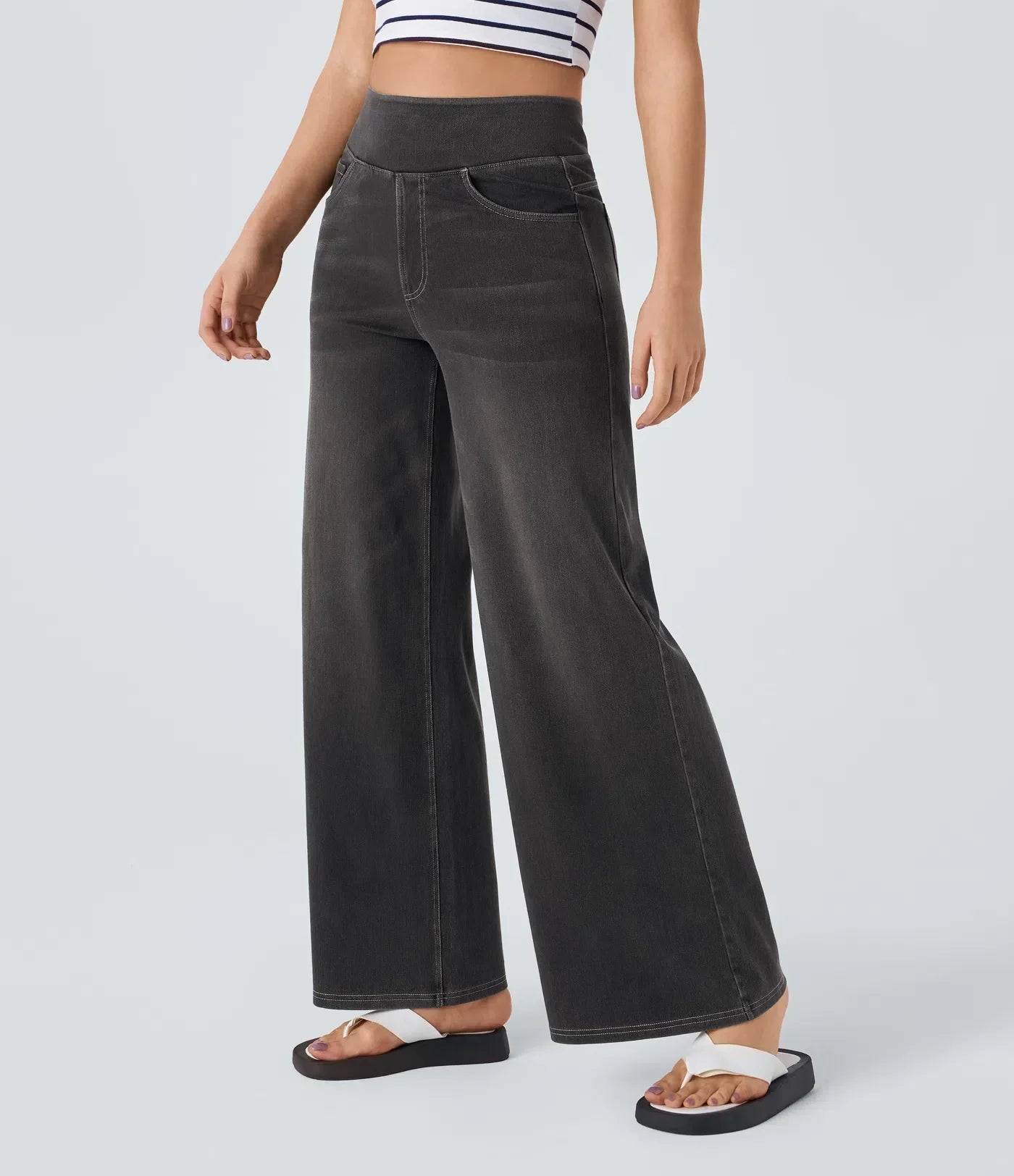 Eva | Comfortable & Stretch High-Waist Trousers