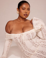 Arwen Lace | Off-Shoulder Maxi Dress