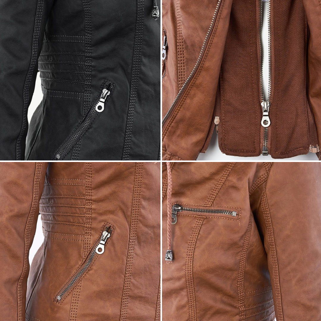 Sophie | Durable and Elegant Leather Jacket