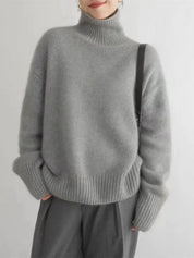 ISABELLA CASHMERE HIGH-NECK SWEATER