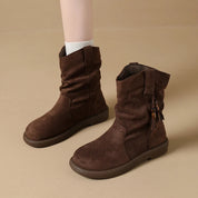 Hallie | Vintage-Inspired Suede Ankle Boots