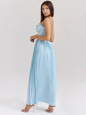 Katarina | Strapless Pleated Dress