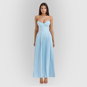 Katarina | Strapless Pleated Dress