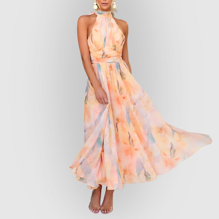 Naomi | Elegant Aquarel Dress