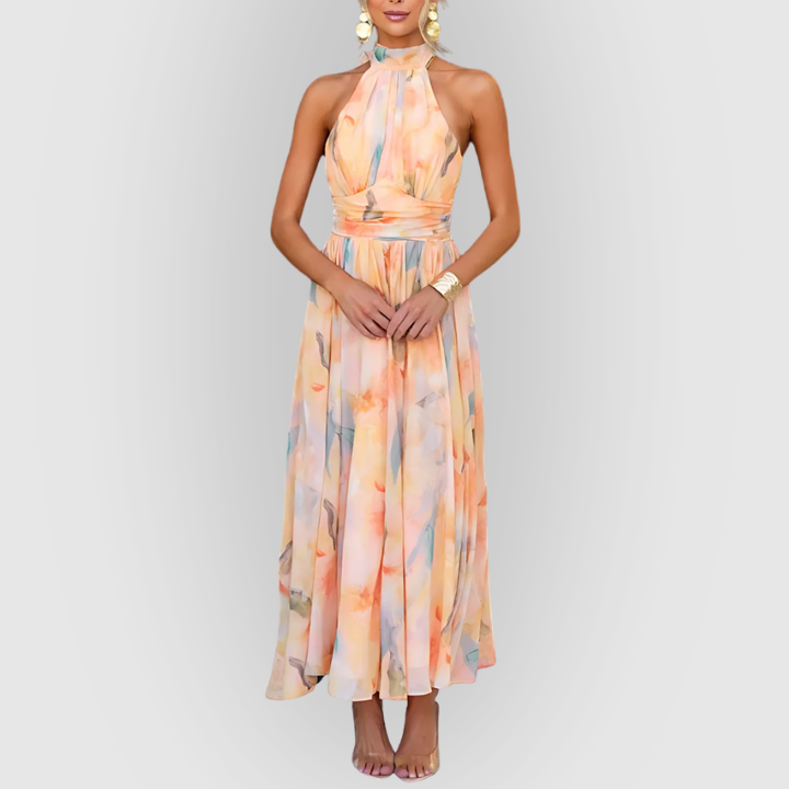 Naomi | Elegant Aquarel Dress