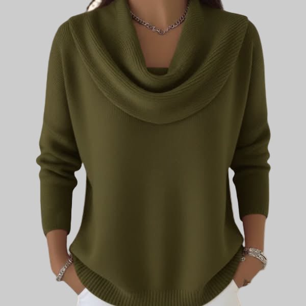 Angeline | Soft Cowl Neck Sweater